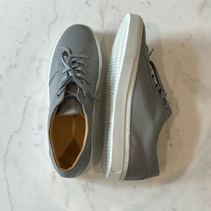Greats The Royale Gray leather sneaker size 10.5 US reg never user/worn